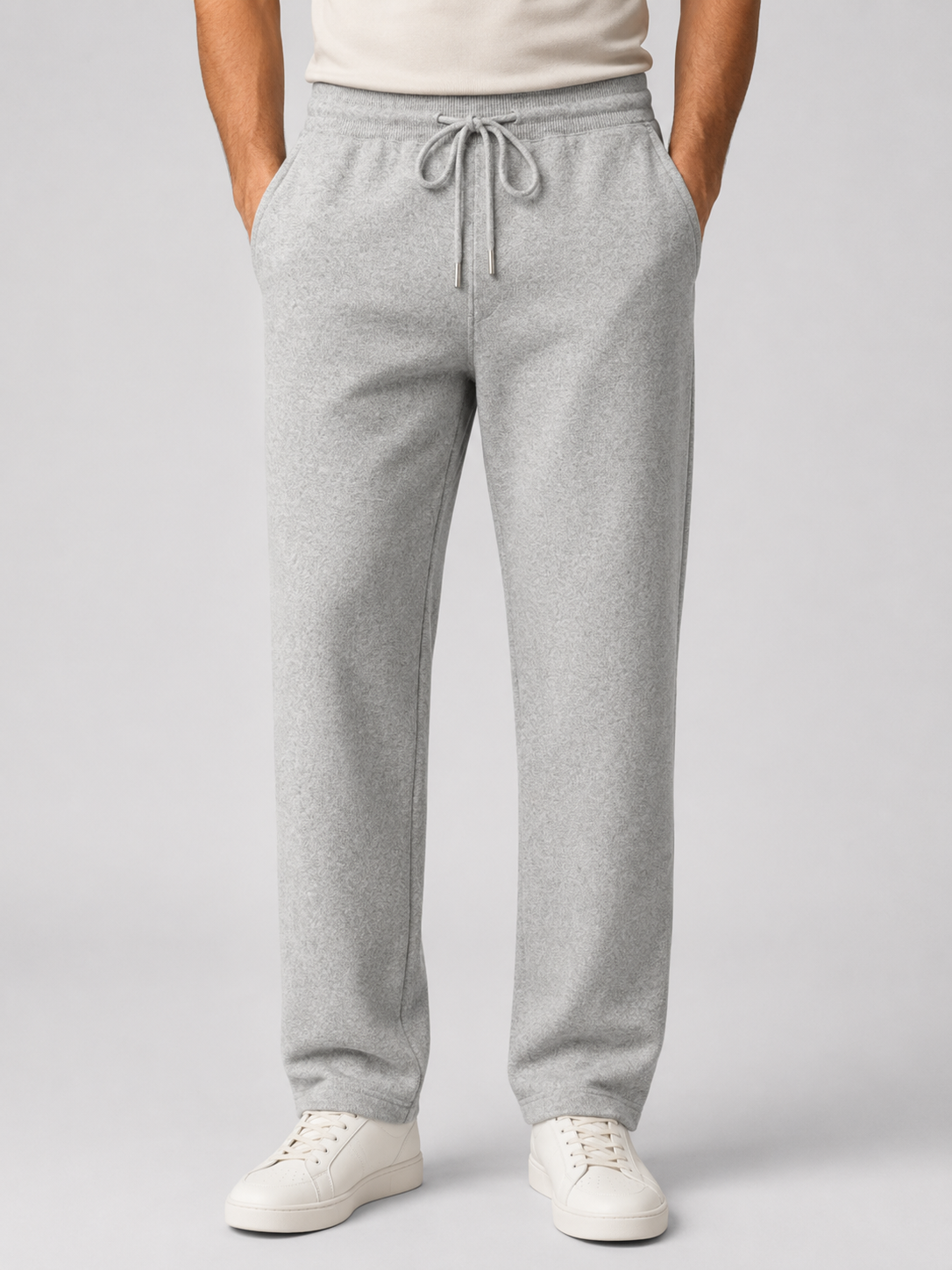 Men’s Straight Leg Pants with Drawstring Waist