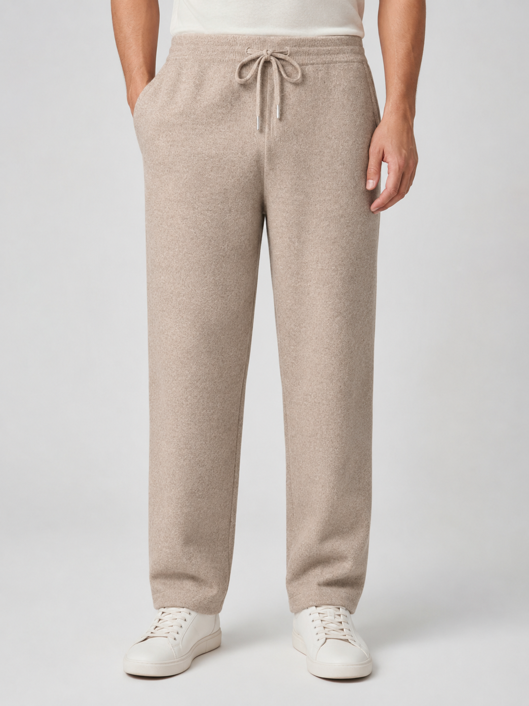 Men’s Straight Leg Pants with Drawstring Waist