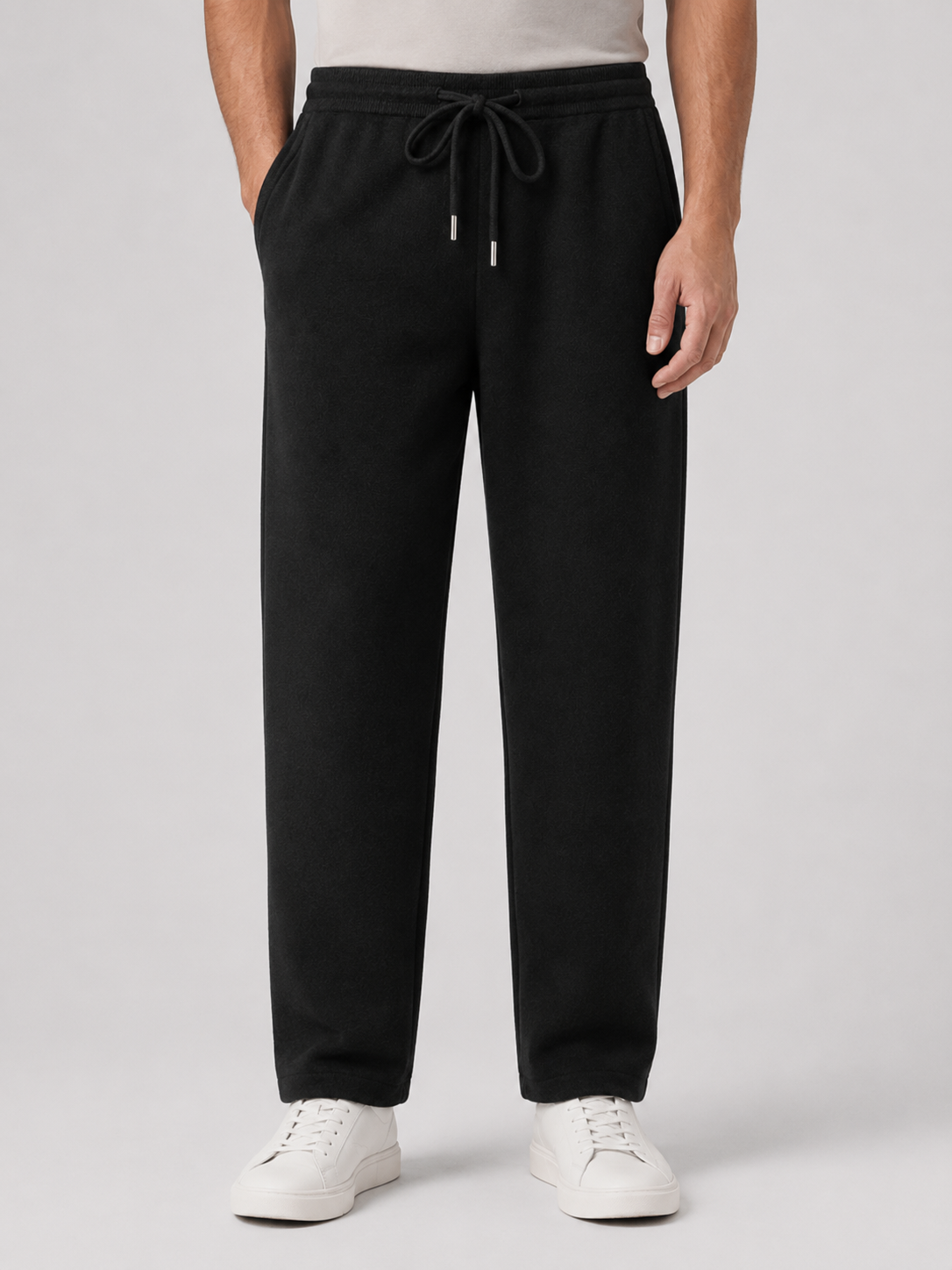 Men’s Straight Leg Pants with Drawstring Waist