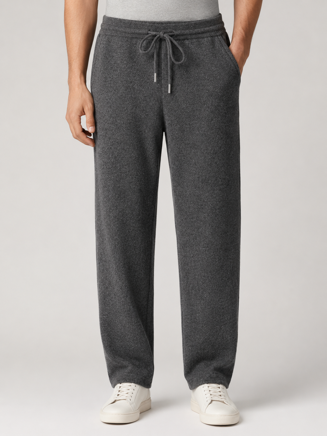 Men’s Straight Leg Pants with Drawstring Waist