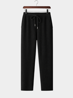 Men’s Straight Leg Pants with Drawstring Waist