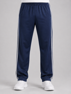 Men’s Track Trousers with Side Stripes and Elastic Waist