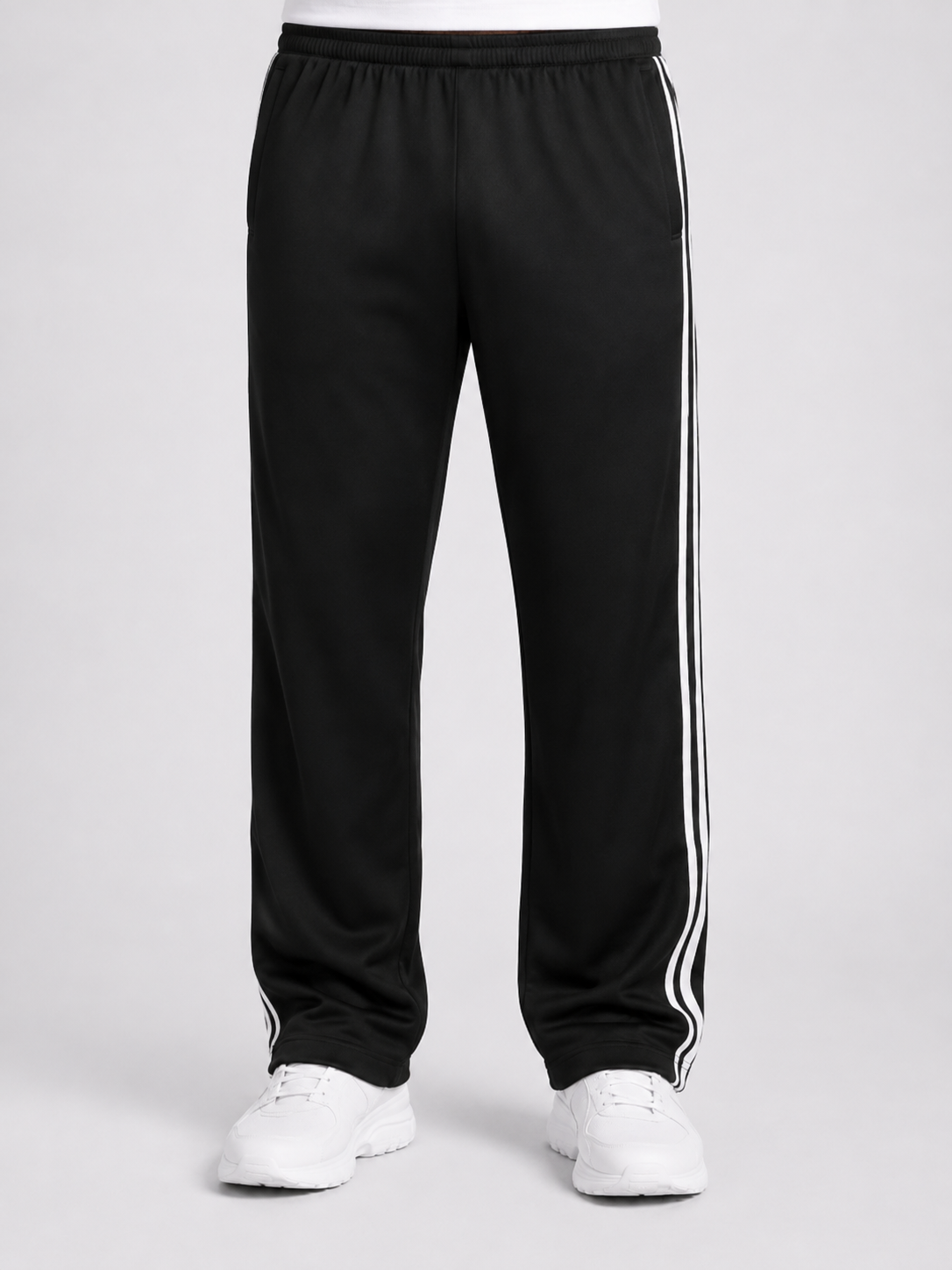 Men’s Track Trousers with Side Stripes and Elastic Waist