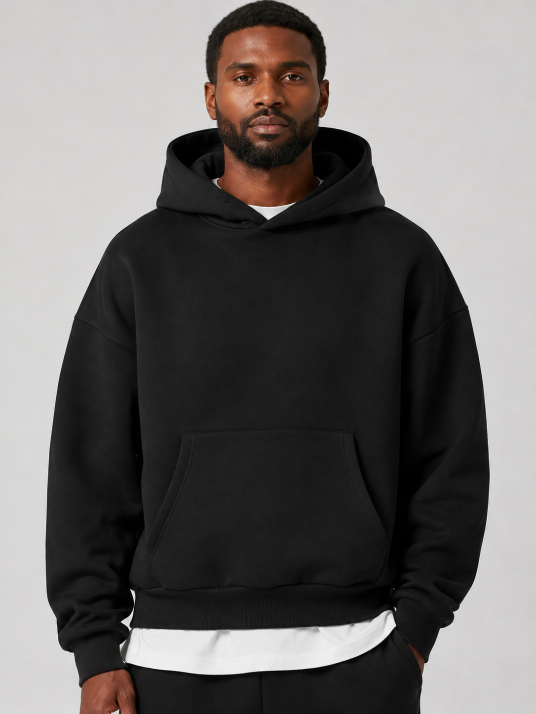 Men’s Two-Piece Hoodie and Wide-Leg Trousers Set