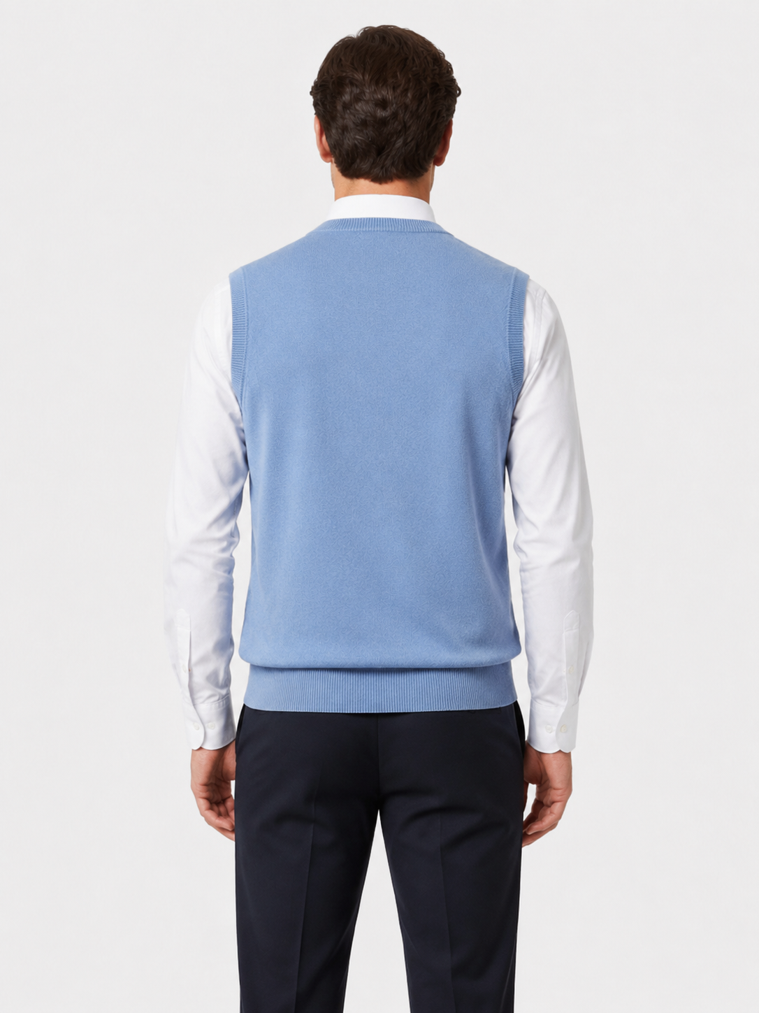 Men’s V-Neck Knitted Jumper Vest