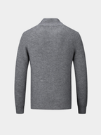 Men’s Zip Cardigan with Stand Collar