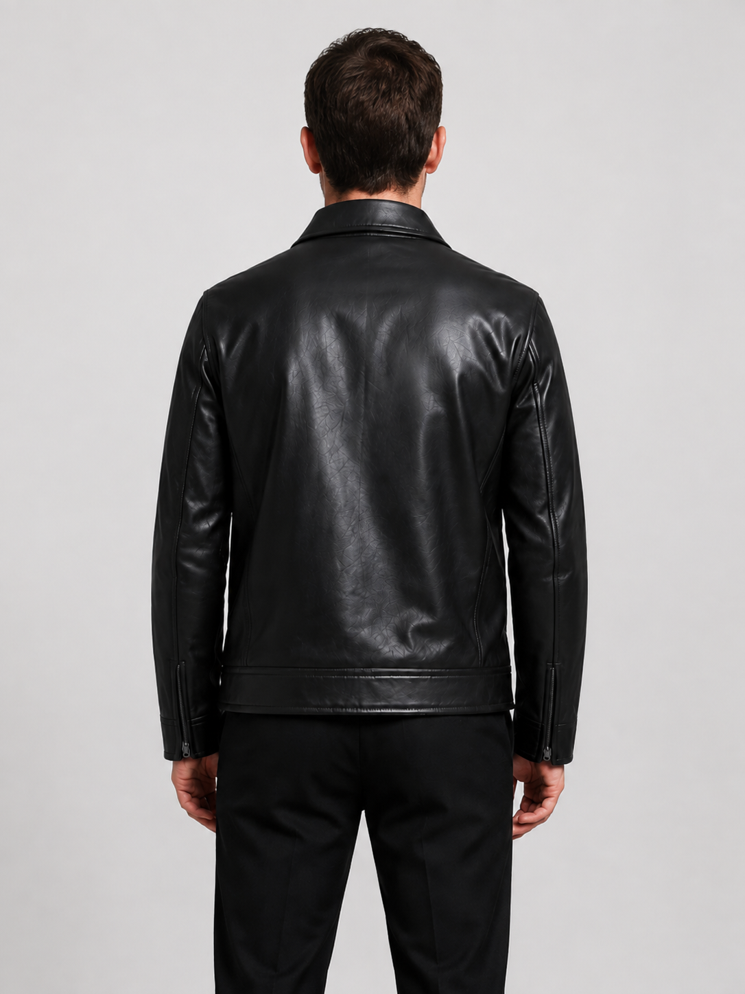 Men’s Zip Front Jacket with Zipped Pockets