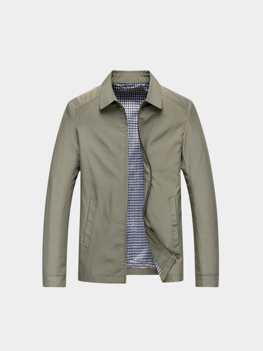 Men’s Zip Jacket with Stand Collar