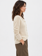 Women's Asymmetric Button Knit Jumper