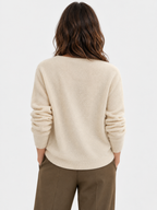 Women's Asymmetric Button Knit Jumper