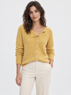 Women's Asymmetric Button Knit Jumper