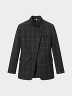Women's Asymmetric Single Button Blazer