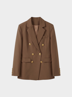 Women's Double-Breasted Fitted Blazer
