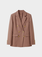 Women's Double-Breasted Fitted Blazer