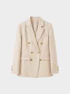 Women's Double-Breasted Fitted Blazer