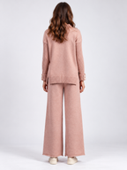 Women's High-Neck Pullover Top and Trousers Set
