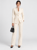 Women's High-Neck Structured Tailored Set