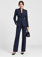 Women's High-Neck Structured Tailored Set