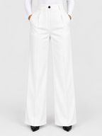 Women’s High-Waisted Wide-Leg Trousers with Front Pleats