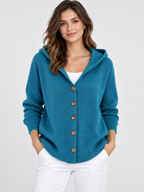 Women's Hooded Knit Cardigan