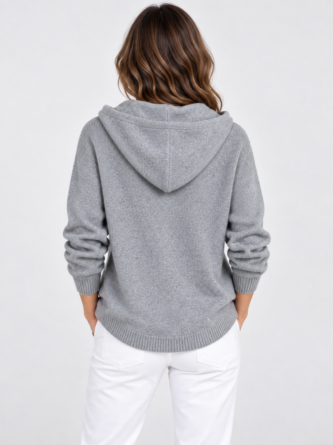 Women's Hooded Knit Cardigan