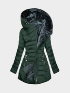 Women's Hooded Mid-Length Padded Jacket