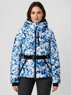Women’s Hooded Puffer Jacket with Waist Belt