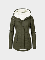 Women's Hooded Zip-Up Parka Jacket