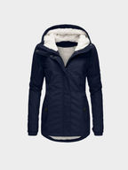 Women's Hooded Zip-Up Parka Jacket