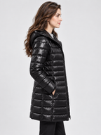 Women's Long Hooded Down Coat