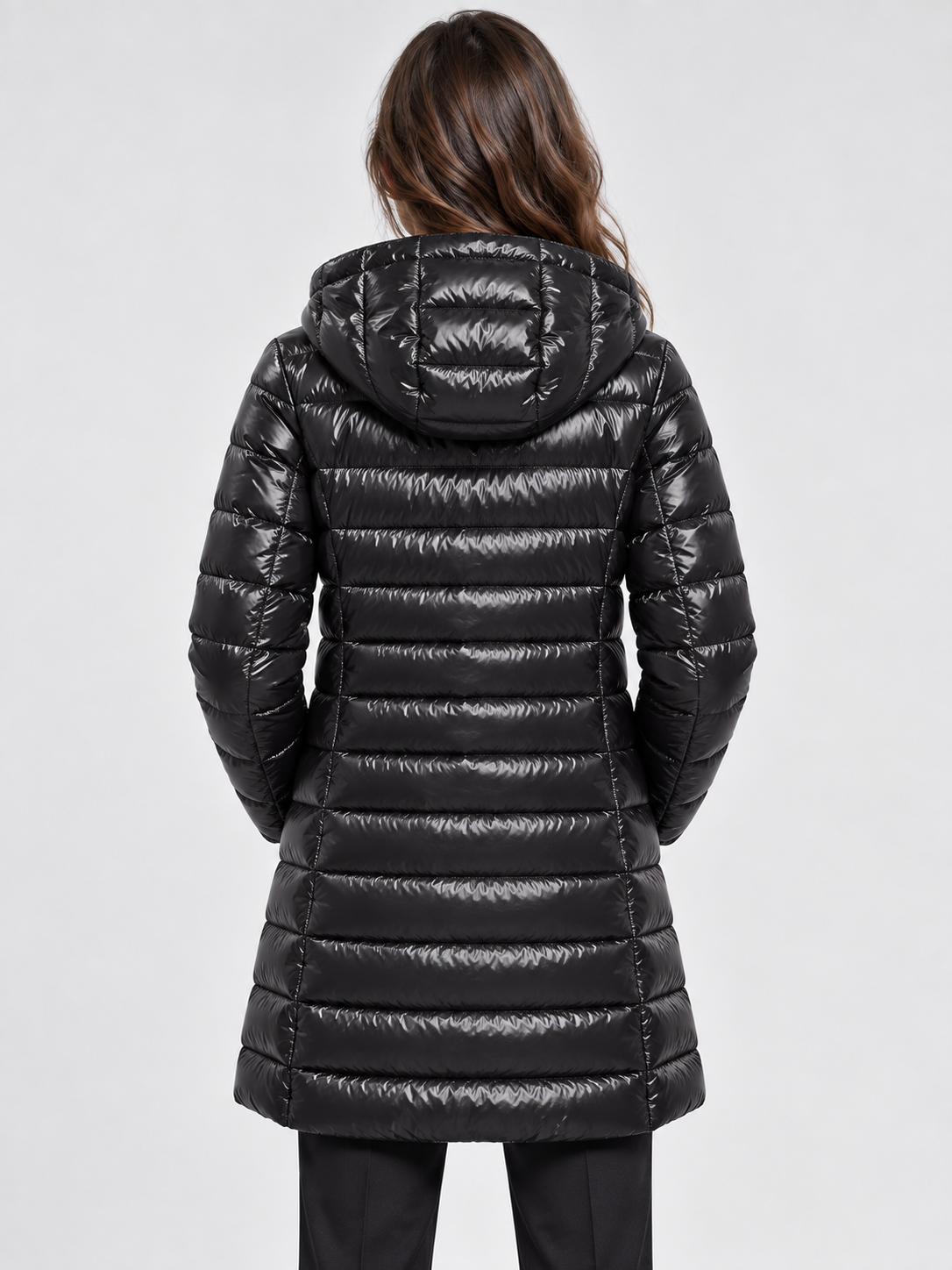 Women's Long Hooded Down Coat