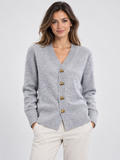 Women's Long Sleeve V-Neck Knit Cardigan