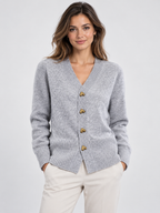 Women's Long Sleeve V-Neck Knit Cardigan