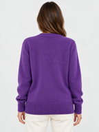 Women's Long Sleeve V-Neck Knit Cardigan