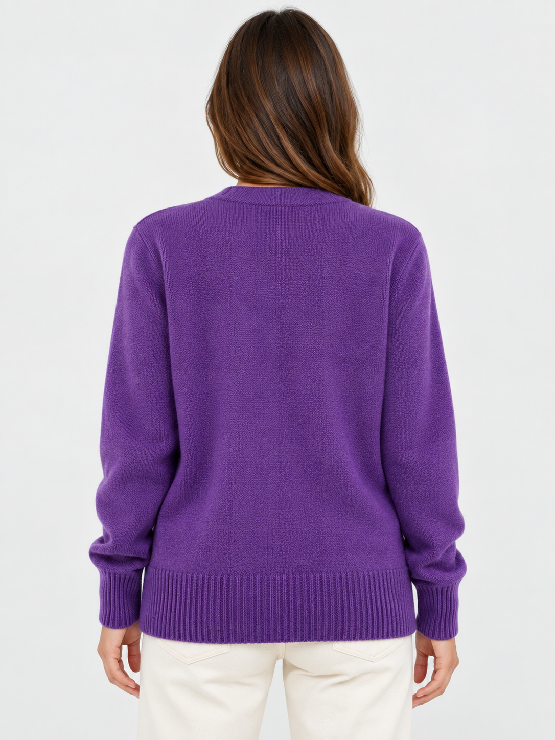 Women's Long Sleeve V-Neck Knit Cardigan