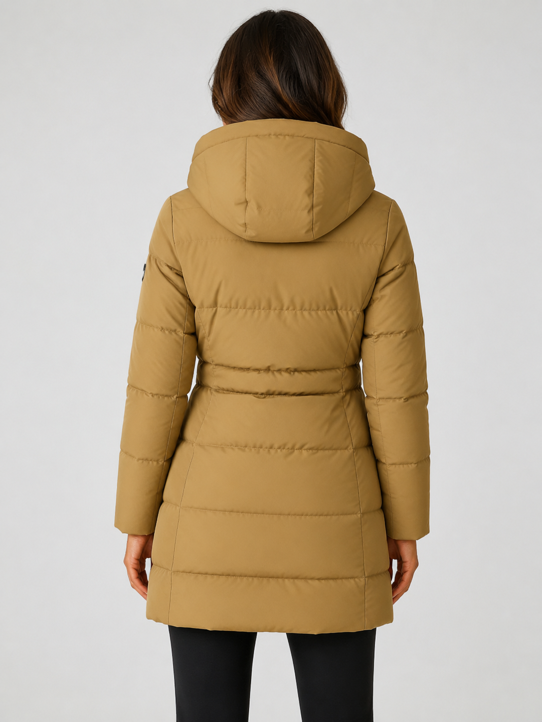 Women’s Longline Puffer Jacket with Hood