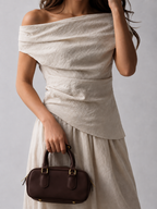 Women’s Off-Shoulder Two Piece Trouser Set