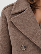 Women's Short Wide Lapel Trench Coat