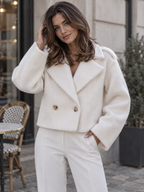 Women's Short Wide Lapel Trench Coat
