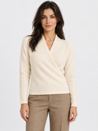 Women's V-Neck Wrap Cashmere Jumper