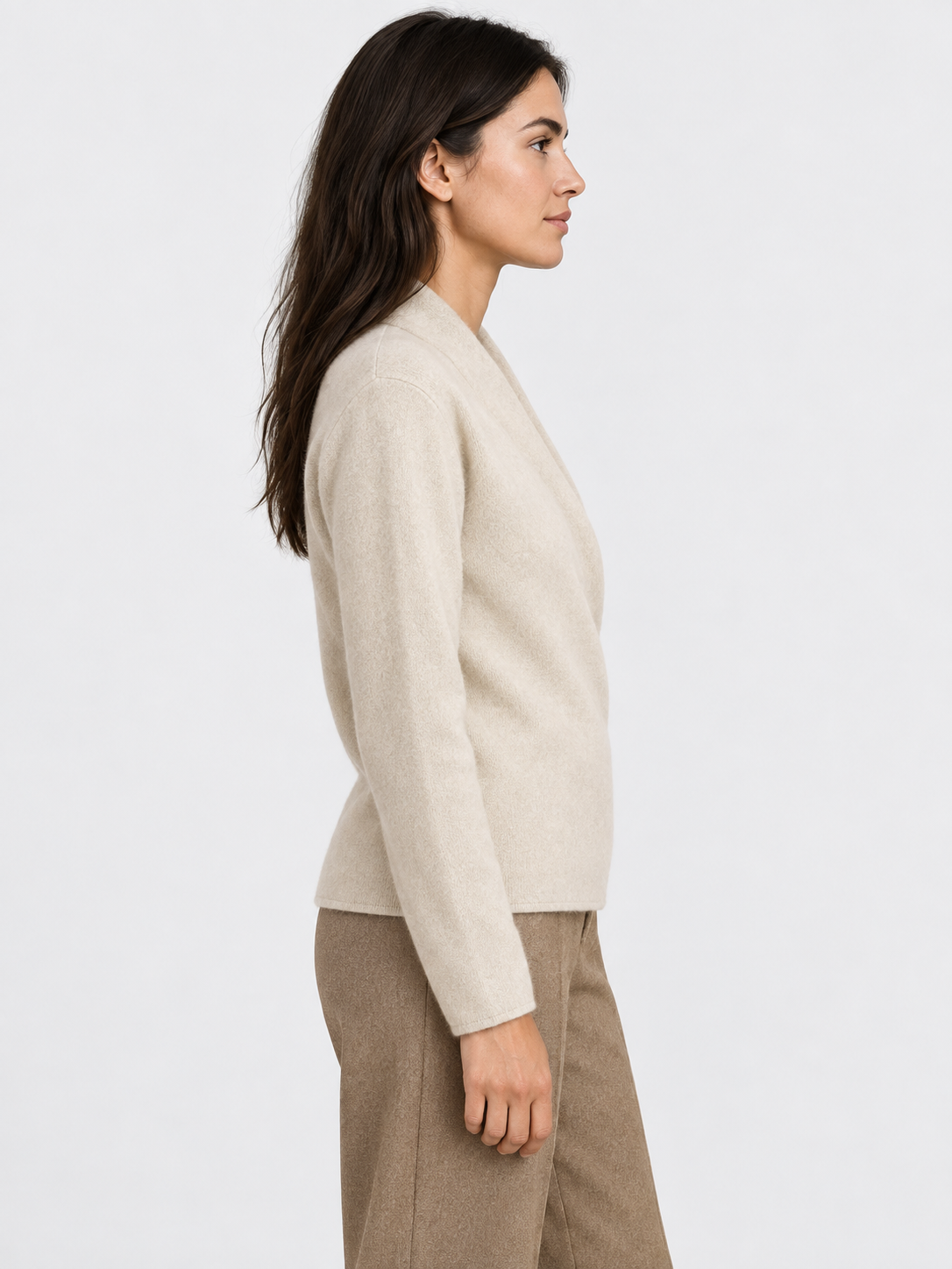 Women's V-Neck Wrap Cashmere Jumper