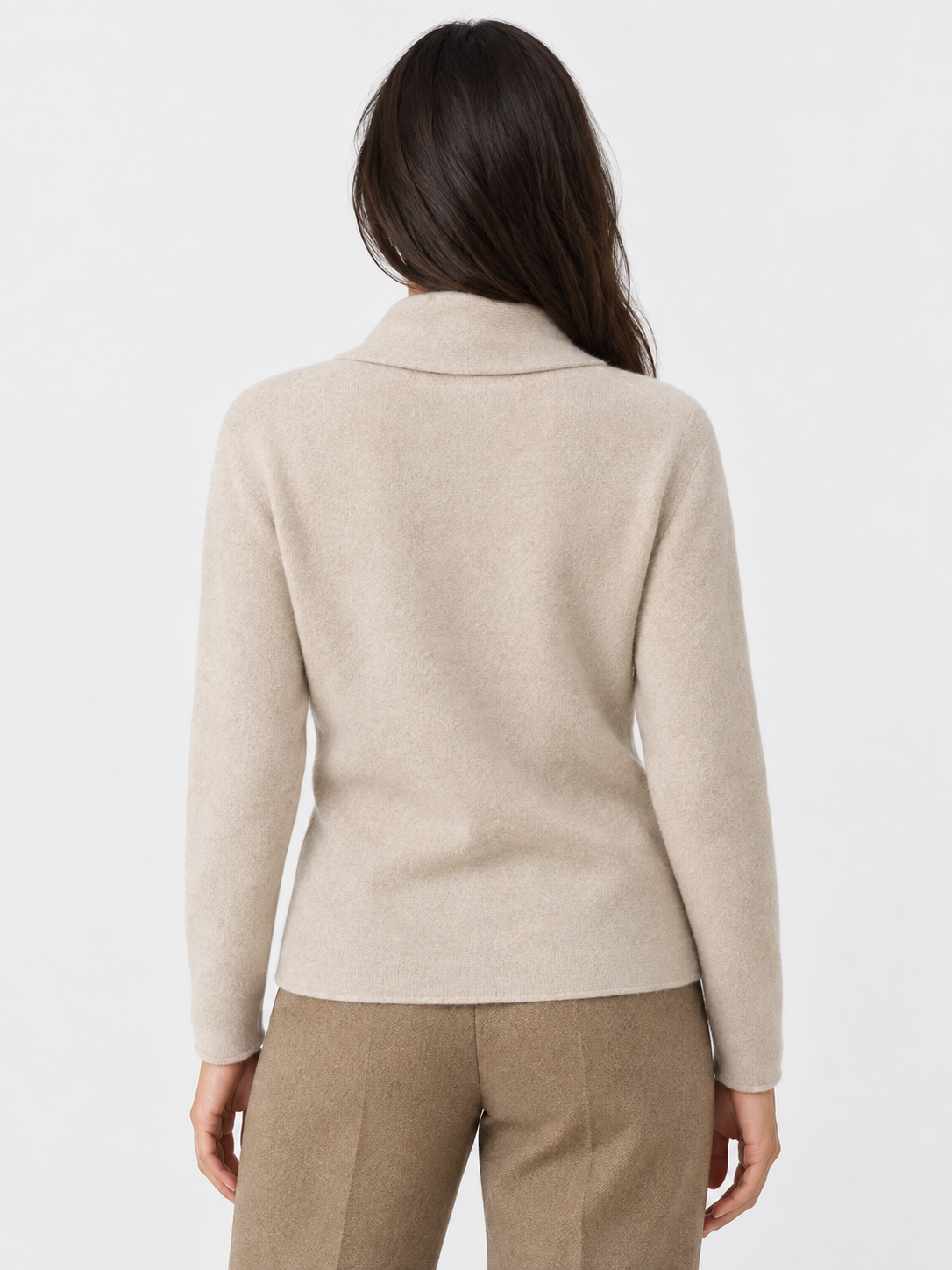 Women's V-Neck Wrap Cashmere Jumper