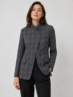 Women's Asymmetric Single Button Blazer