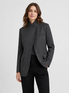 Women's Asymmetric Single Button Blazer