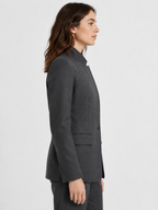 Women's Asymmetric Single Button Blazer