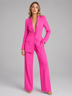 Women’s Blazer and Trousers Set with Single Button
