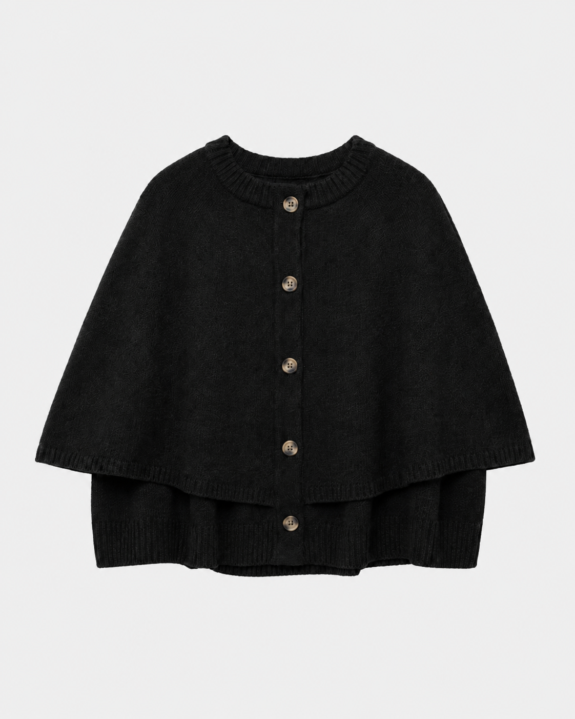 Women’s Cape Knit Cardigan with Button Front