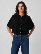 Women’s Cape Knit Cardigan with Button Front
