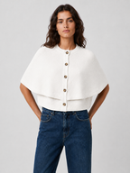 Women’s Cape Knit Cardigan with Button Front
