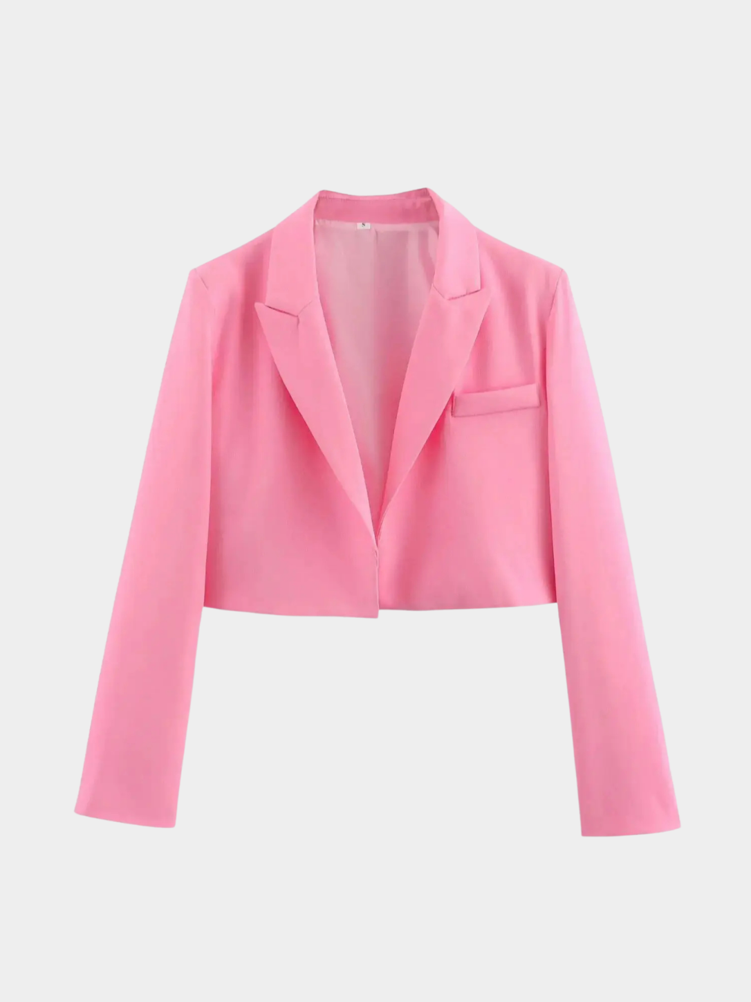 Women’s Cropped Blazer with Notched Lapel